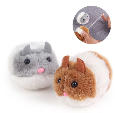 Topolino Vibrante in Peluche per Gatti