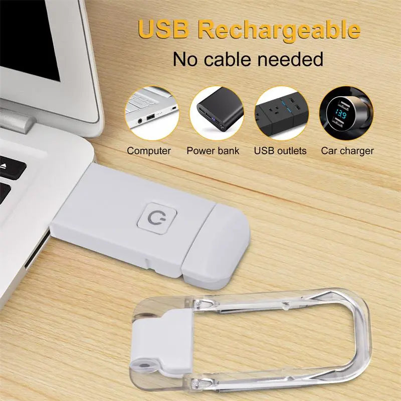 Lampada da Lettura LED Ricaricabile USB con Protezione Occhi