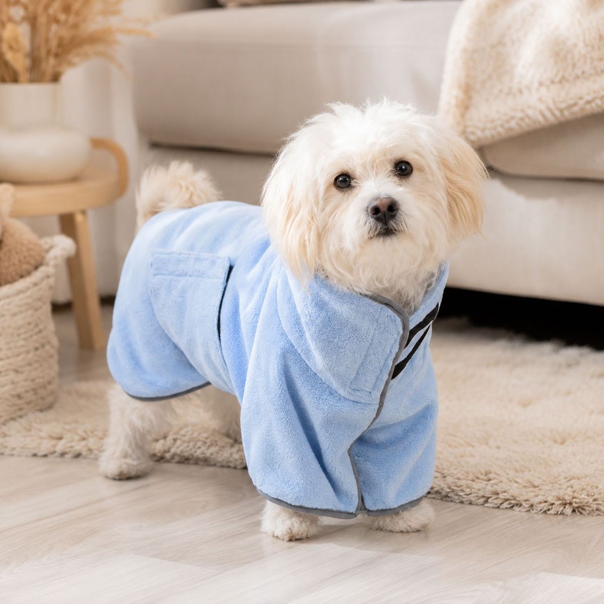 Accappatoio per Cani in Microfibra ad Asciugatura Rapida