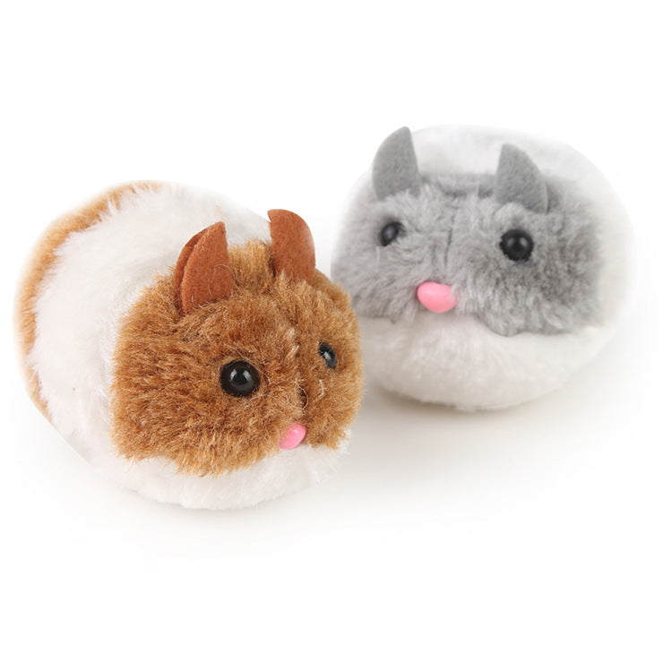 Topolino Vibrante in Peluche per Gatti
